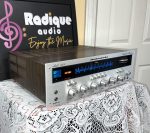 Marantz 2230 vintage stereo receiver — angled front, tuning dial and gyro-touch flywheel
