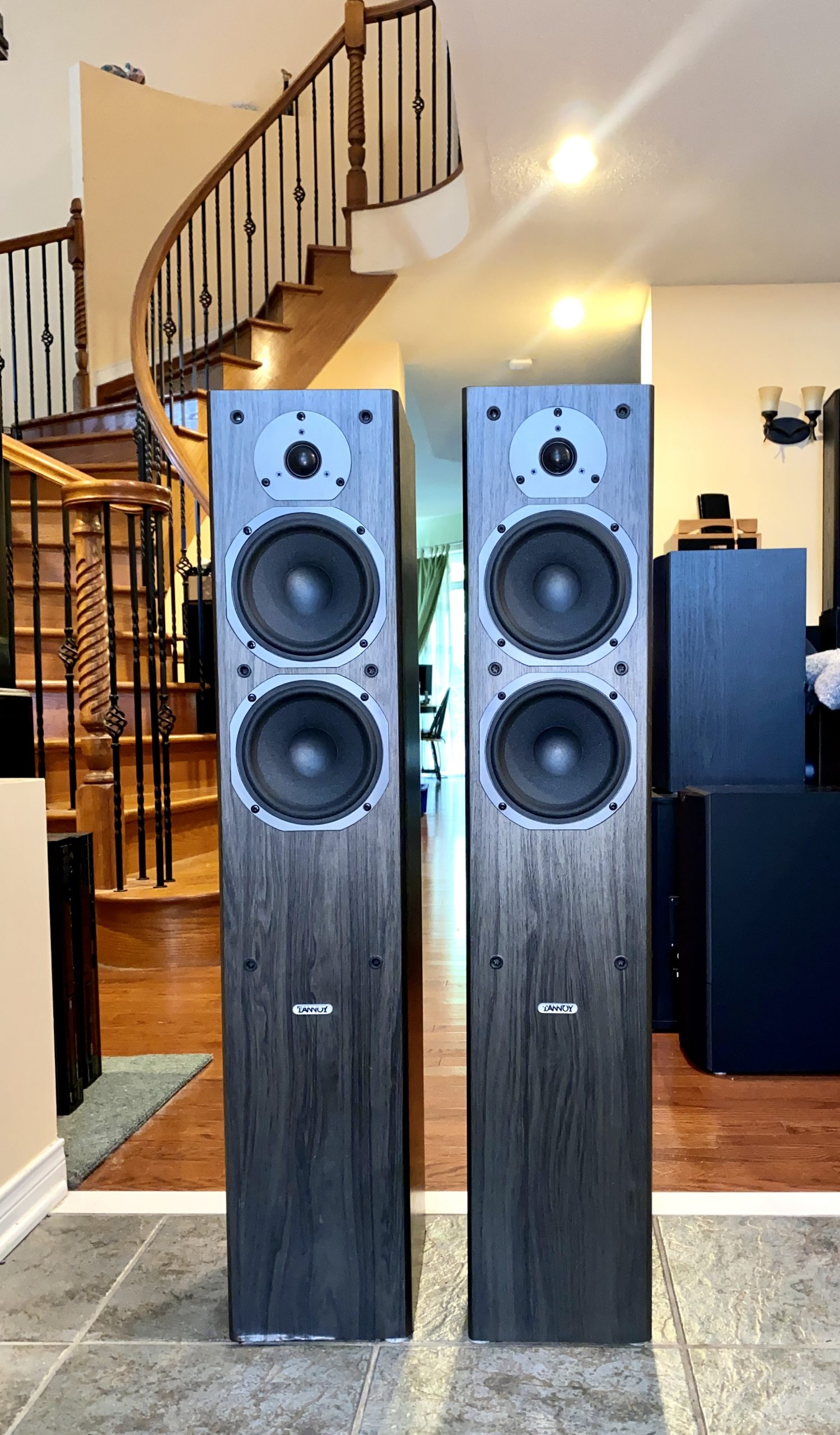 tannoymx4-m 1 Tannoy 3-Driver Slim-Tower Speakers in Dark Oak mx4-M - Image 1