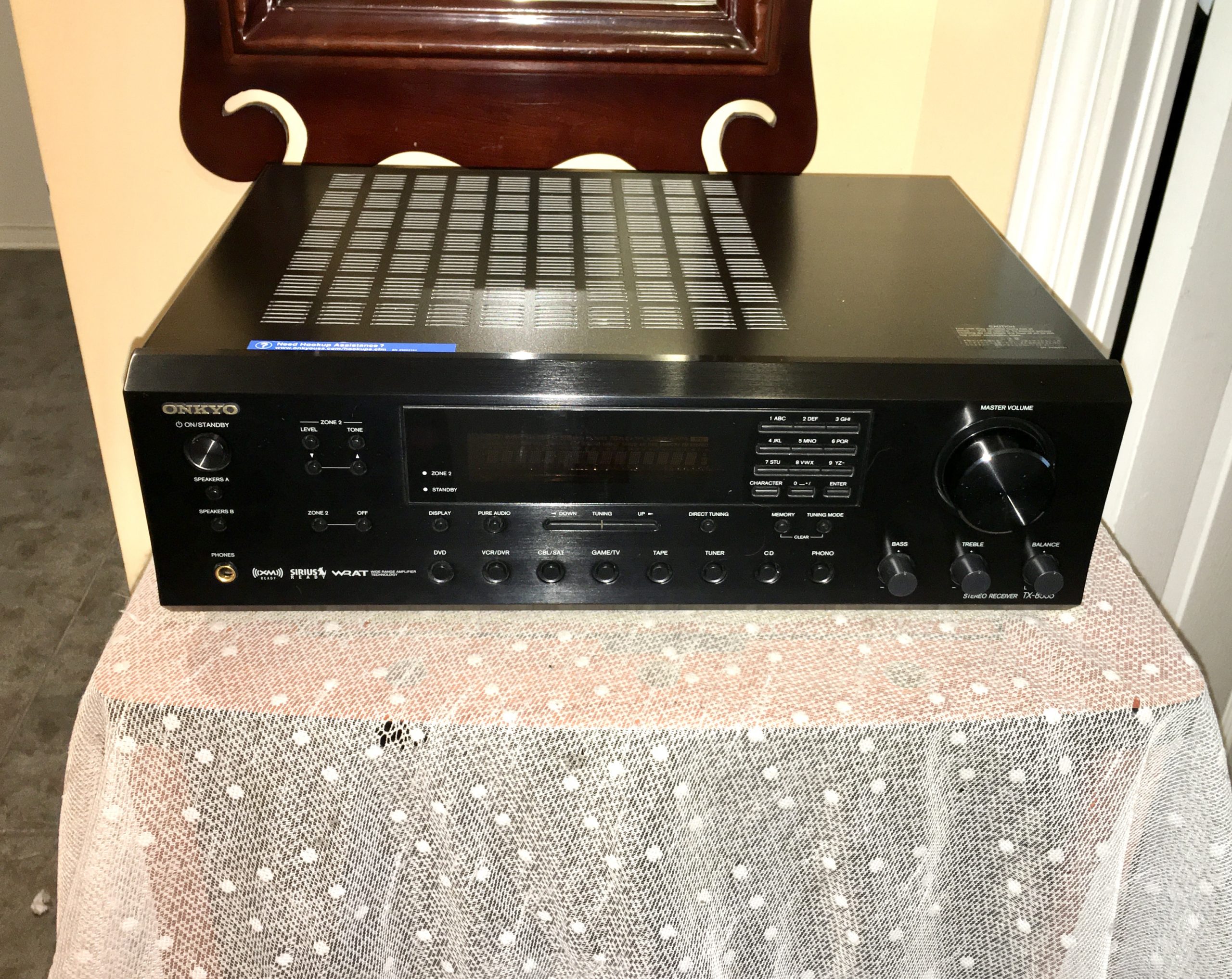 Onkyo 100 WPC Stereo Receiver TX-8555 Onkyo 100 WPC Stereo Receiver w/ Phono, Sub, 2 Zone TX-8555 - Image 1