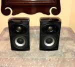 Athena Satellite Speakers in High Gloss Black WS-15B