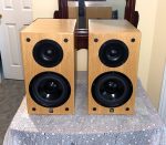 British Edwards Audio Bookshelf Speakers in Real Wood Veneer SP1