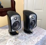 Pair of Gorgeous, Heavy B&W Satellite Speakers M-1 - Image 3