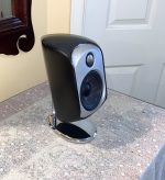 Single Heavy B&W Satellite Speaker w/ Shelf Stand M-1 - Image 2