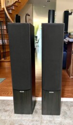 Attractive Tannoy Floor-Standers in Dark Oak Mercury mx3 - Image 3