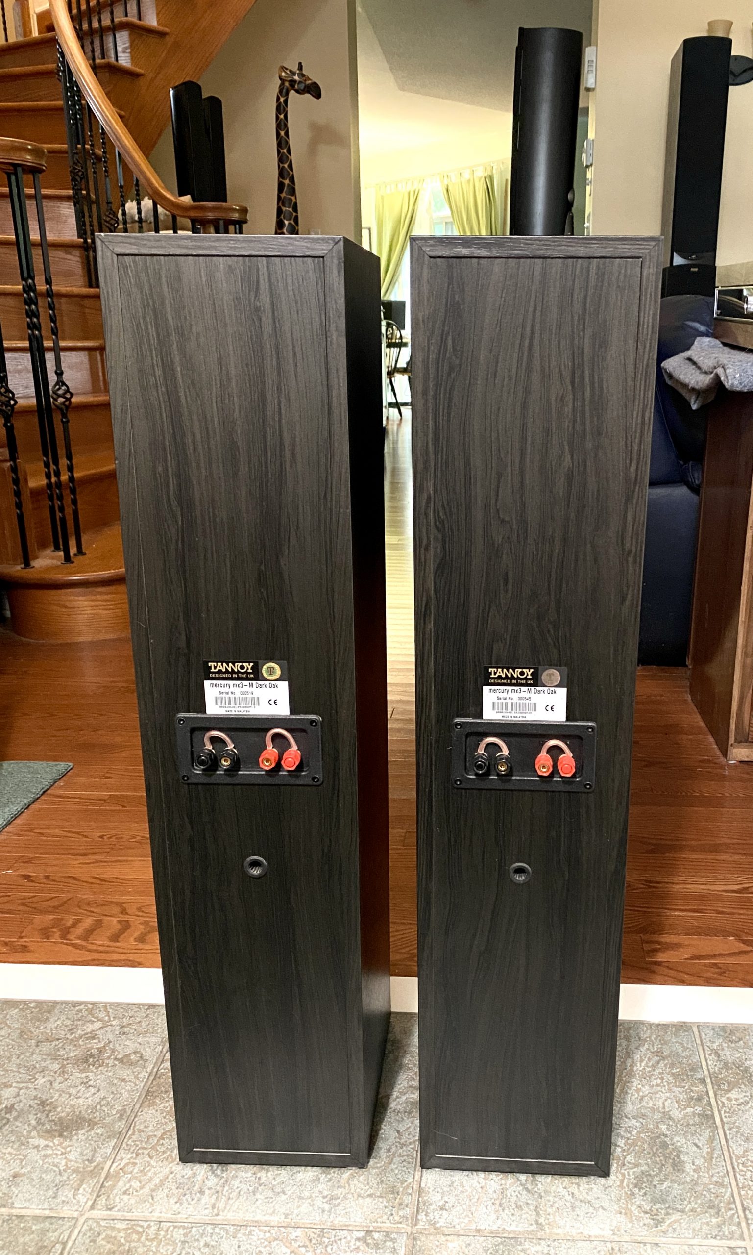 Attractive Tannoy Floor-Standers in Dark Oak Mercury mx3 - Radique Inc
