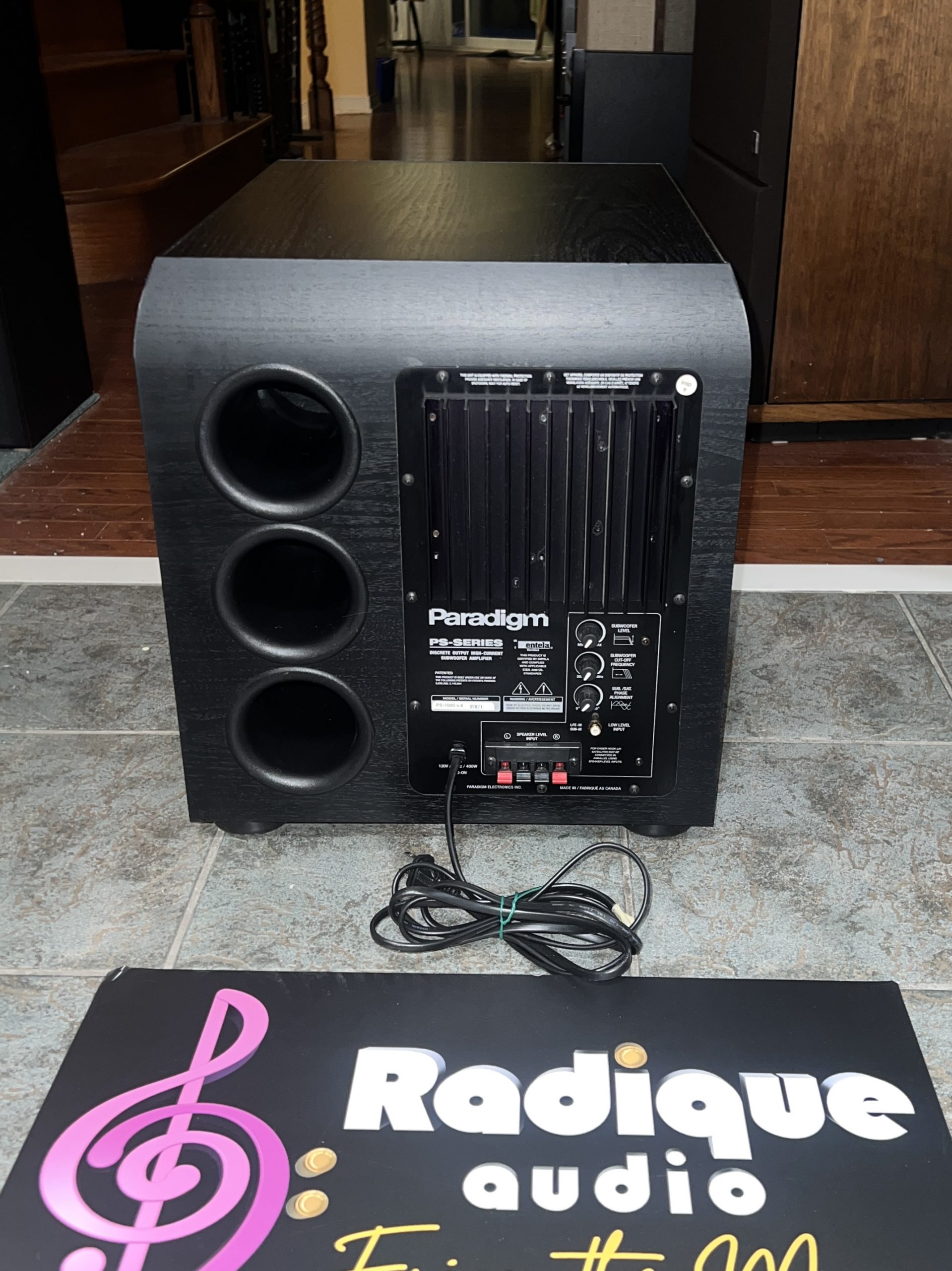 Paradigm PS-1000 v4 Subwoofer - 750 Wt Peak - Made in Canada