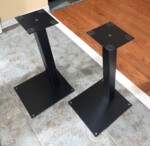 22.5" Sturdy All-Metal Angled Speaker Stands - Image 3