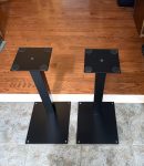 22.5" Sturdy All-Metal Angled Speaker Stands