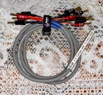 Quality Pair of Canare 4S8 3.5' Speaker Cables, Bi-Wired
