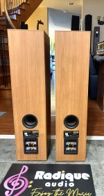 Attractive Dahlquist 2-Way Tower Speakers in Light Cherry QX8 - Image 5