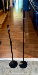 Height Adjustable Satellite Speaker Stands 36" - 45" - Image 3