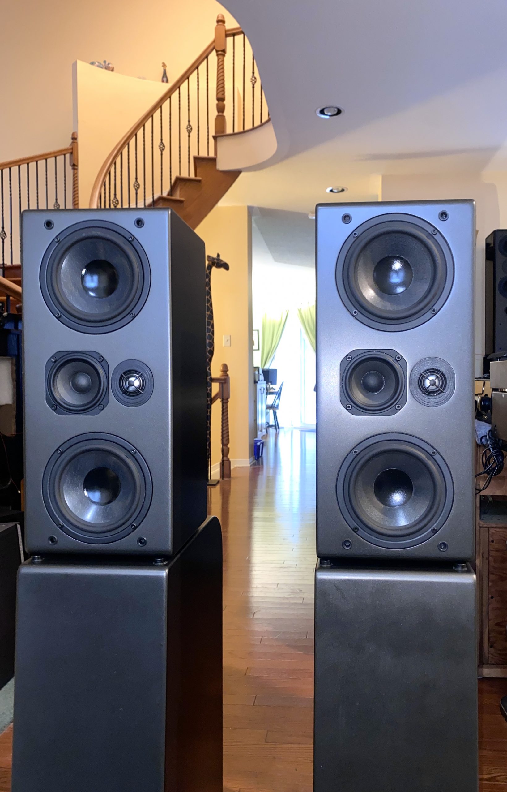 Impressive NHT 4-Way towers w/ powered 12