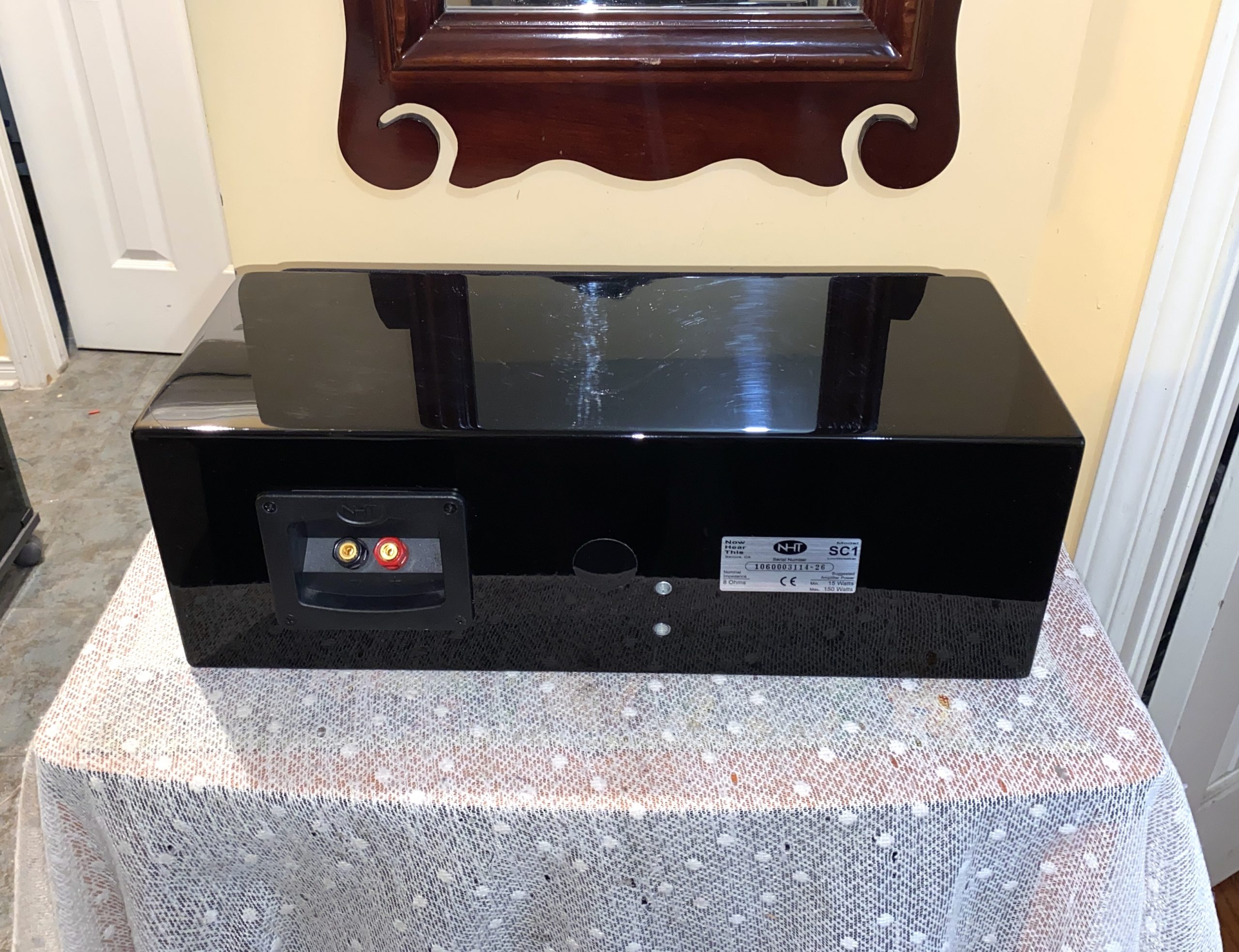 Beautiful, Understated NHT Center Speaker in High Gloss SC1