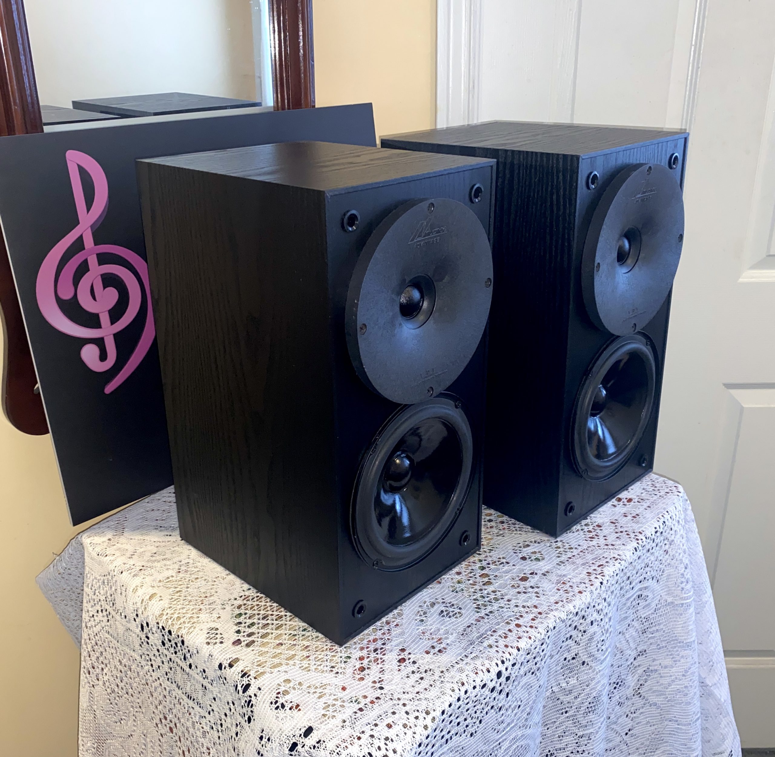 Heavy, Rear Ported Nuance Bookshelf Speakers - Radique Inc