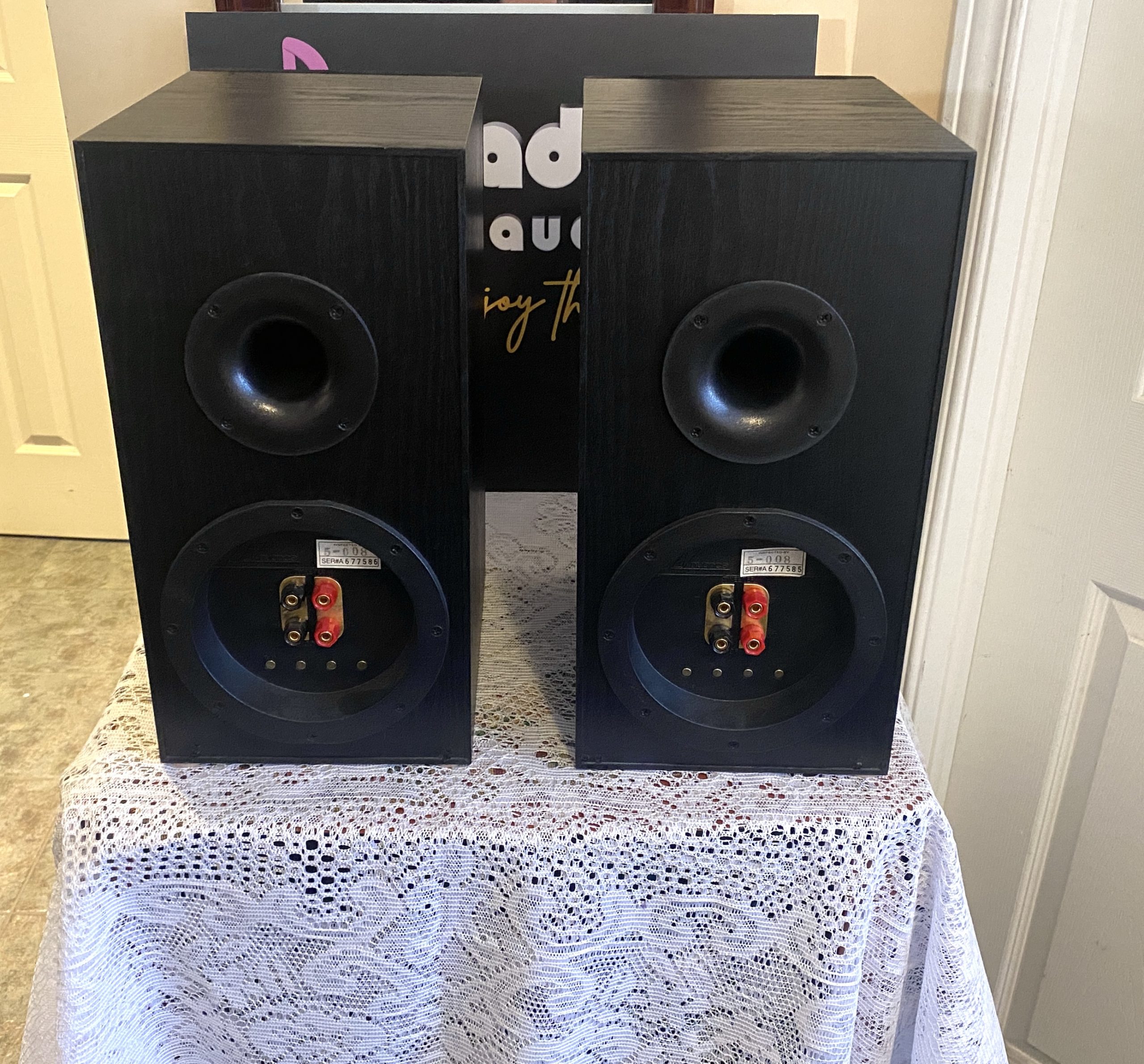 Heavy, Rear Ported Nuance Bookshelf Speakers - Radique Inc