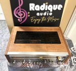 Pioneer SX-3700 rear panel with phono, aux, tape inputs and dual speaker outputs — Radique Audio