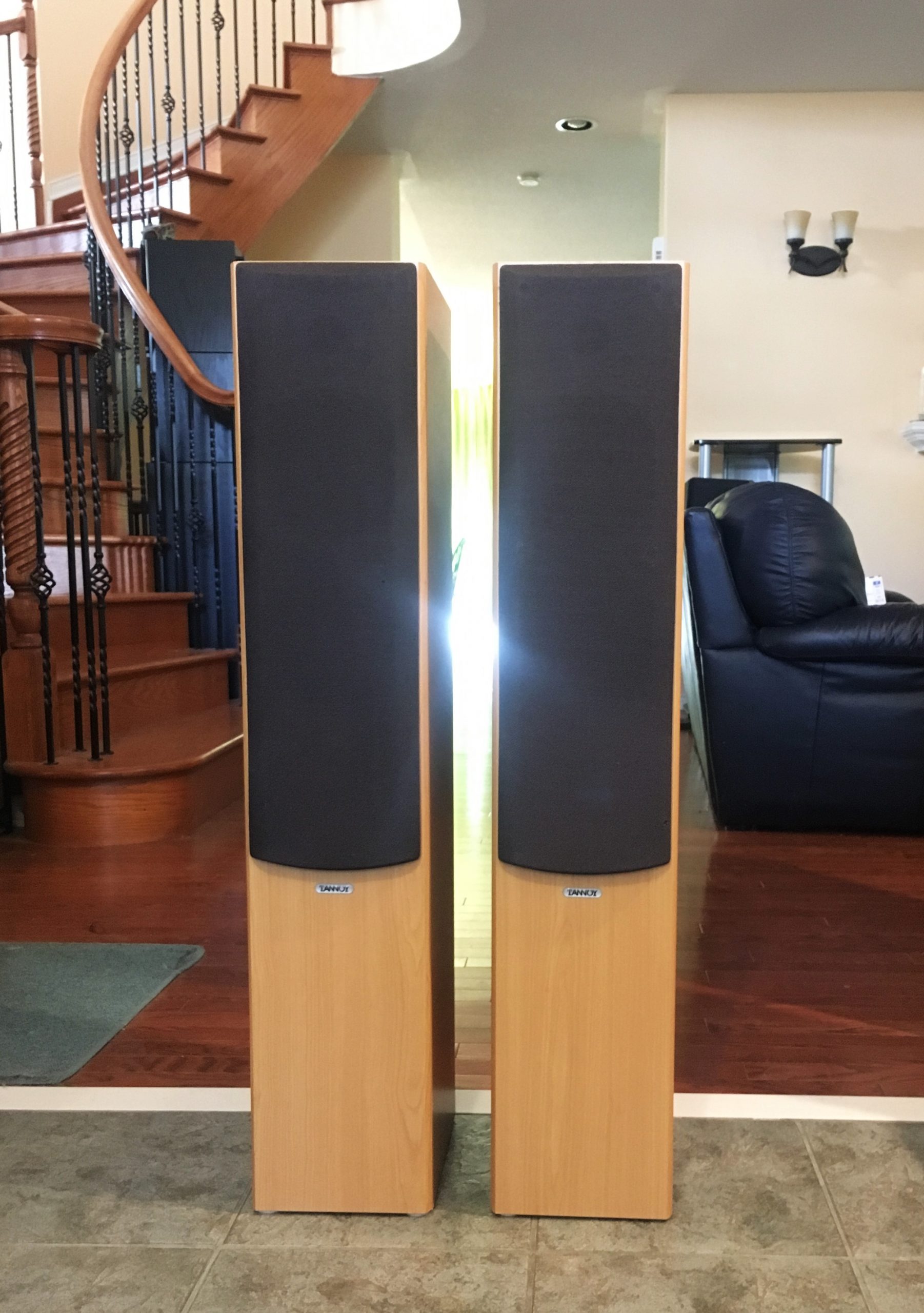 Tannoy 3-Driver Slim-Tower Speakers in Cherry MX4-M - Radique Inc