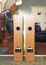 Tannoy 3-Driver Slim-Tower Speakers in Cherry MX4-M - Radique Inc