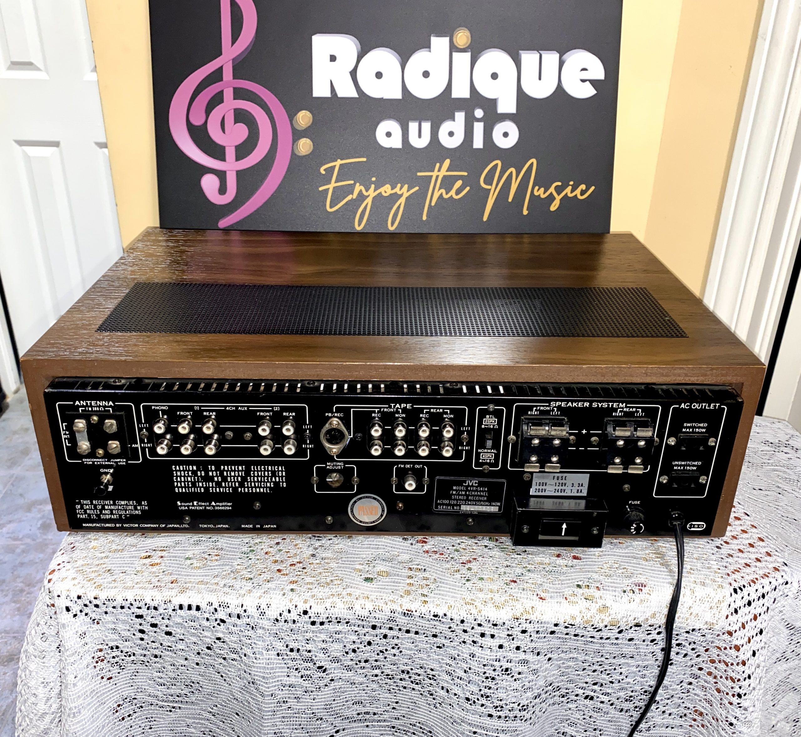 Very Cool Vintage JVC 15 WPC Quadraphonic Receiver in Walnut 4VR