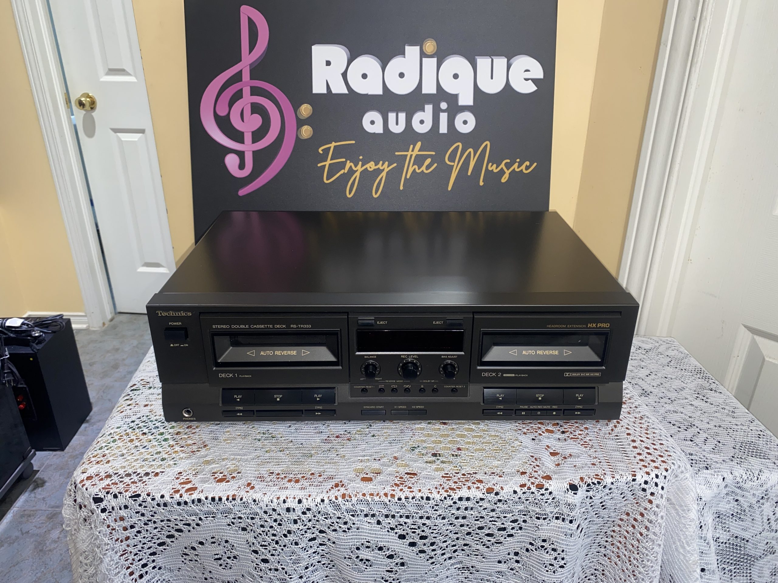 Technics RS-TR333 1 Technics Dual Cassette Deck w/ Autoreverse RS-TR333 - Image 1