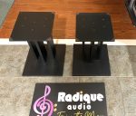 Sturdy 15.5" Tri-Pillar MDF Speaker Stands