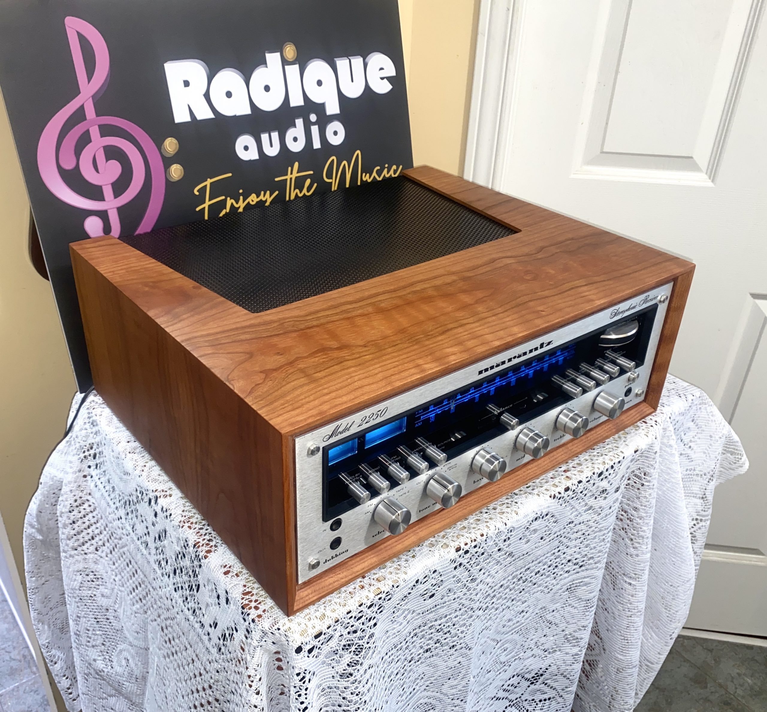 Gorgeous Vintage 50 WPC Marantz Stereo Receiver in Custom Cherry