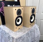 Tannoy Mercury Bookshelf Speakers in Light Maple Mercury mx2