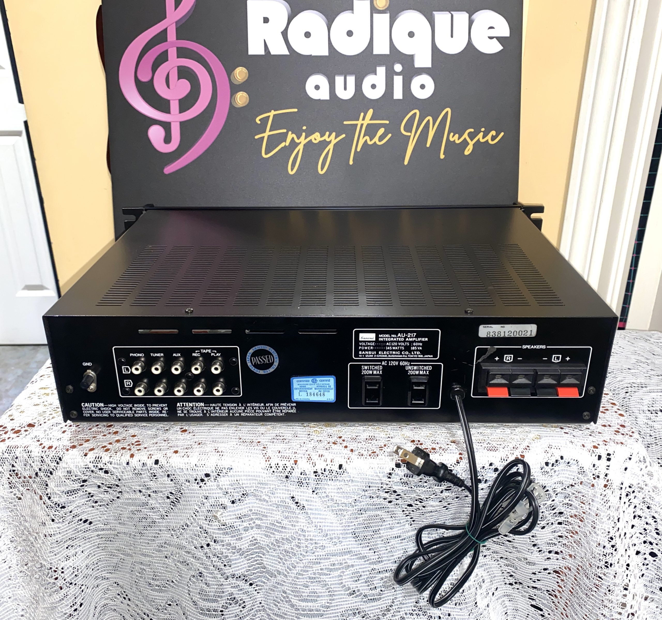 Vintage Japanese Sansui 30WPC Integrated Amplifier AU-217