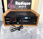 Marantz 2265B vintage stereo receiver in custom Ottawa Valley cherry cabinet — angled three-quarter view, full receiver and cabinet