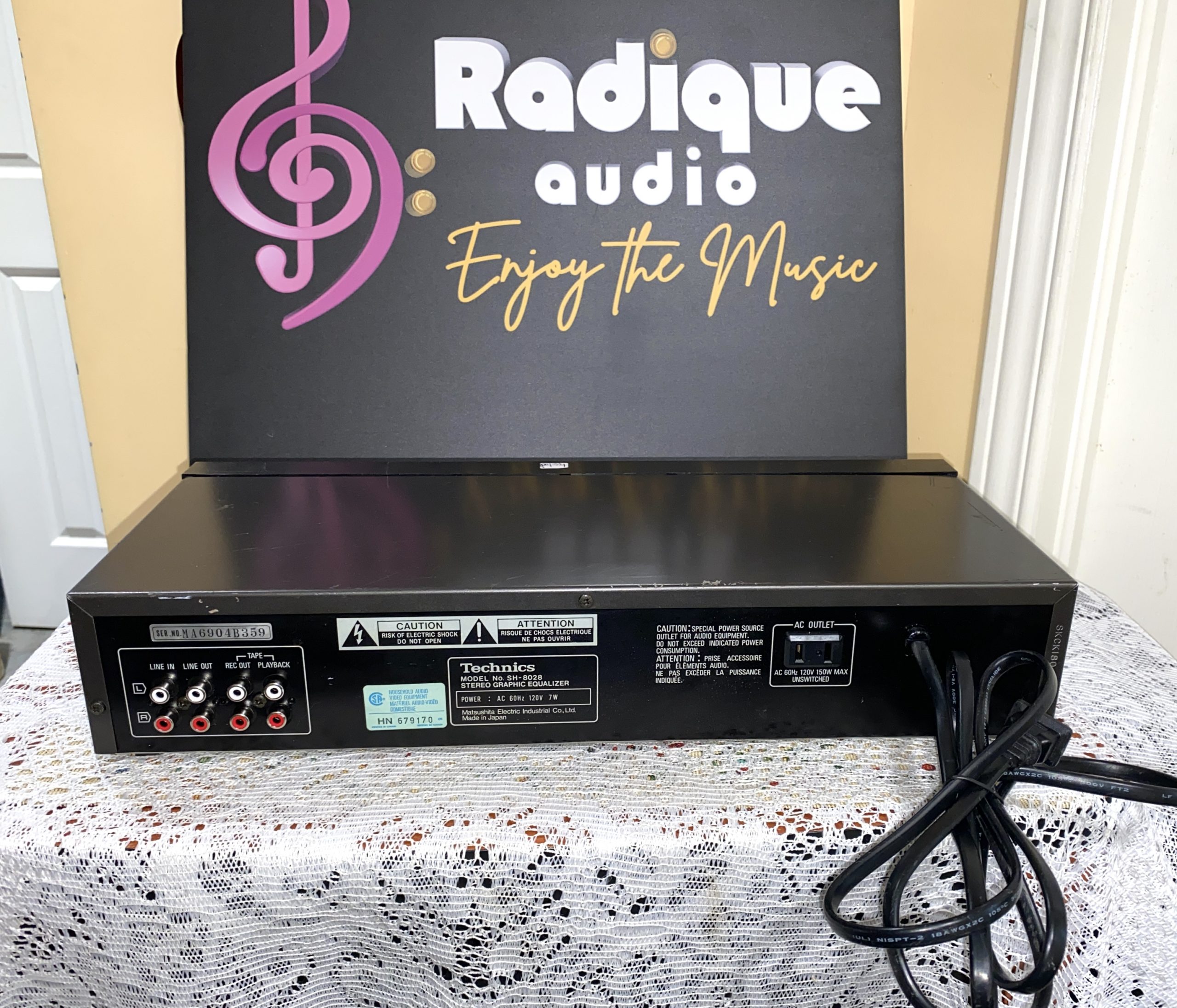 Technics 7-Band Graphic Equalizer – Made in Japan SH-8028
