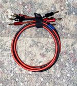 Pair of 3' 12 AWG Radique Speaker wires with Banana Plugs - Image 3
