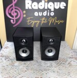 PSB Alpha Intro LR Compact Bookshelf Speakers in Black Ash