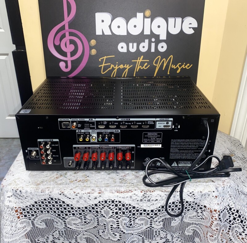 Denon AVR-1913 630 Watt 7.1 AVR x 6 x HDMI, Dual Zone - Radique Inc