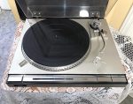 JVC L-A55 Direct Drive Turntable – Silver Finish, Serviced