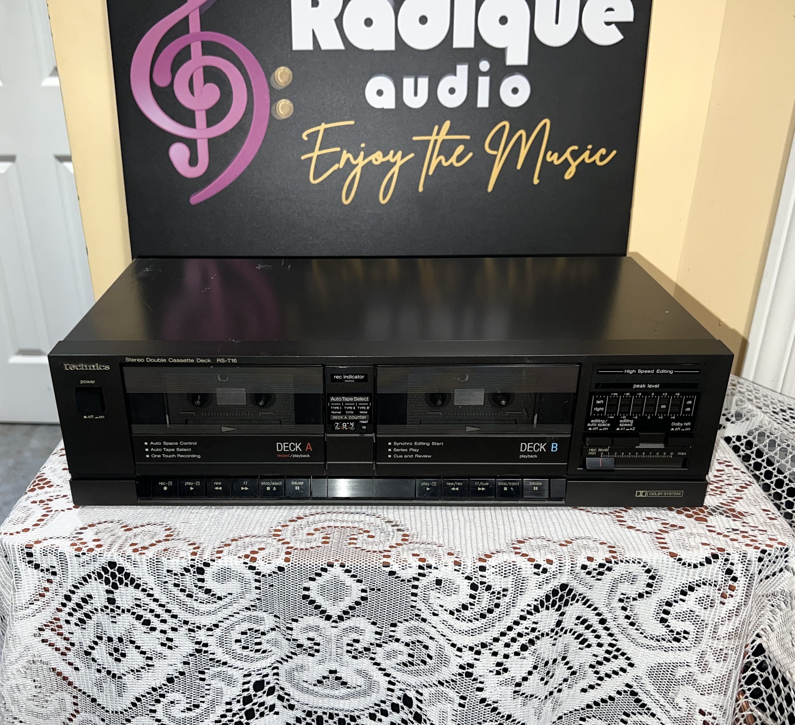 Technics RS-T16 1 Technics RS-T16 Stereo Double Cassette Deck (Made in Japan) - Image 1