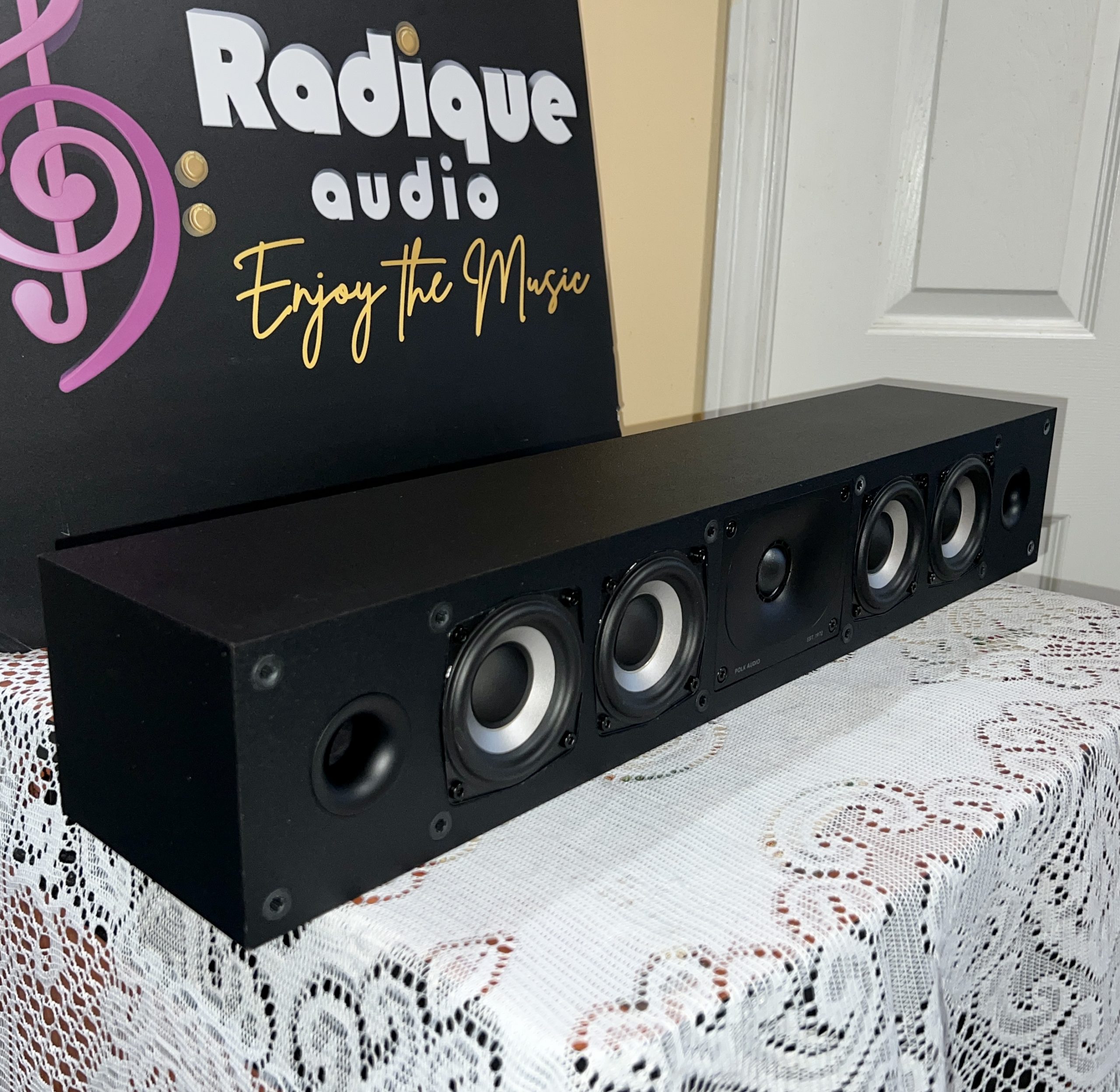 Polk Monitor XT35 Center Channel Speaker; Ultra-Low Profile