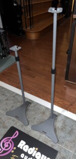 All Metal Atlantic Adjustable Satellite Speaker Stands 27" - 49" - Image 3
