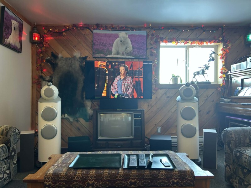 Bill F.'s audio system at the Iceberg Inn in Churchill, Manitoba