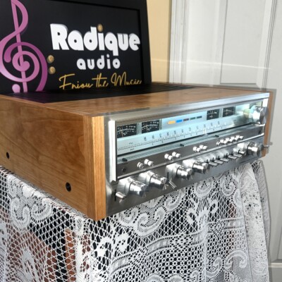 Pioneer SX-980 receiver controls — bass, treble, filters, and tape monitor switches close-up