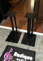 API Tri-Pillar All-Metal Speaker Stands, 21.5", Pair
