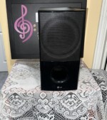 LG SH96TA-W Passive Subwoofer, Front-Firing, Front-Ported, Black