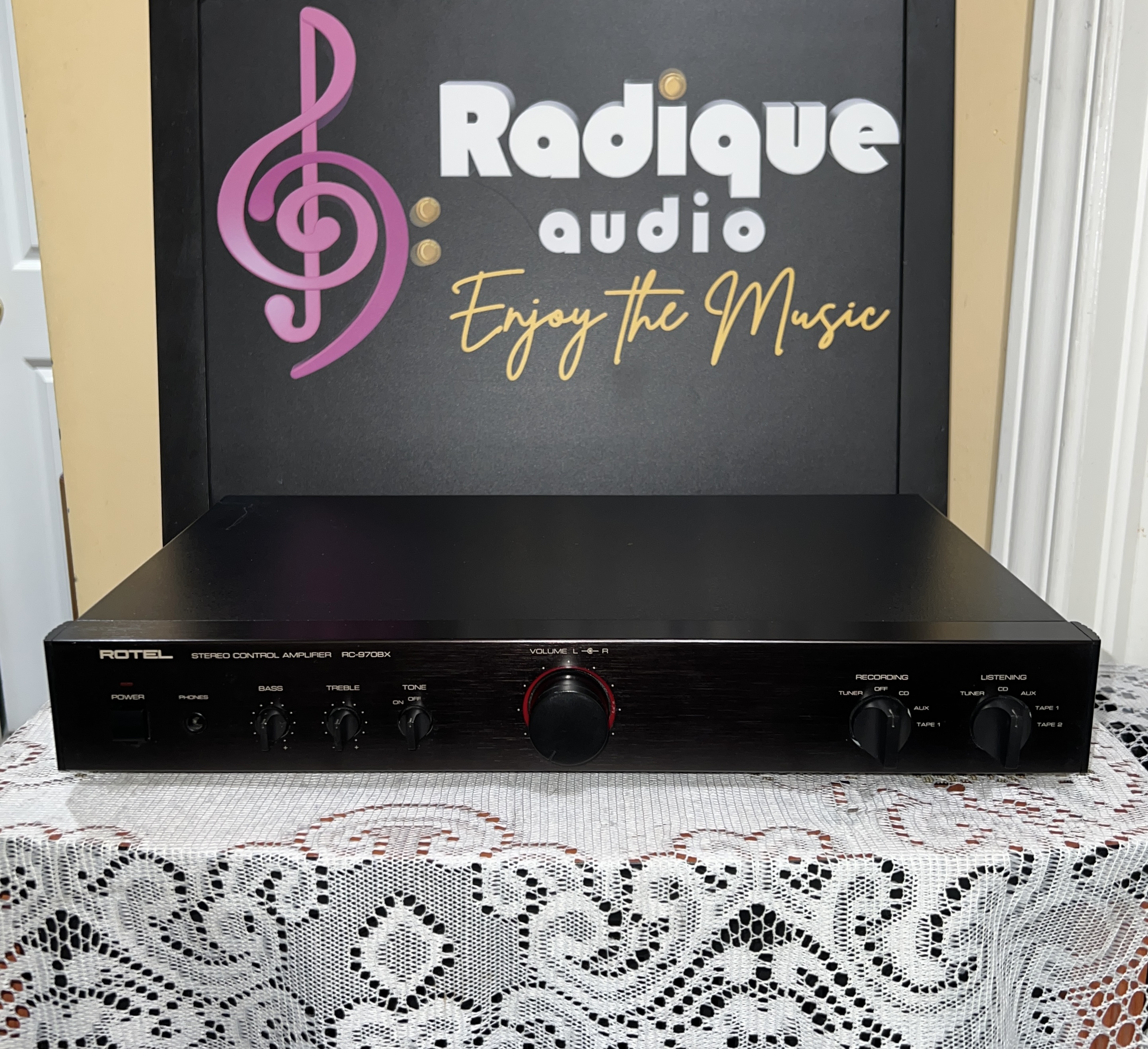 Rotel RC-970BX 1 Rotel RC-970BX Line-Stage Stereo Preamplifier — Made in Japan - Image 1