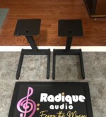 Angled 16" Metal Speaker Stands – Compact, Solid Metal - Image 4