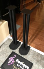 Omage 42.5" Dual-Pillar Speaker Stands – Matte Black