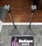 All Metal Atlantic Adjustable Satellite Speaker Stands 27" - 49"