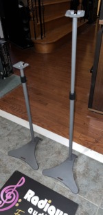 All Metal Atlantic Adjustable Satellite Speaker Stands 27" - 49" - Image 2
