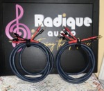 AudioQuest Indigo+ 8′ Bi-Wire Speaker Cables – Made in USA