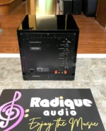 B&W ASW 10CM subwoofer — rear amplifier panel with level, crossover and phase controls