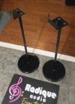 Heavy round‑base 30" metal Platform Speaker Stands