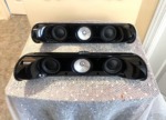 Gorgeous Uni-Q KEF Satellites in High Gloss Aluminum (2 Prs) KIT200S